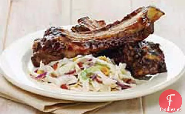 Costillas de Ternera Glaseadas Con Ajo
