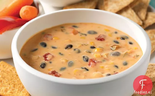 Salsa Picante de Queso Mexicano con Frijoles