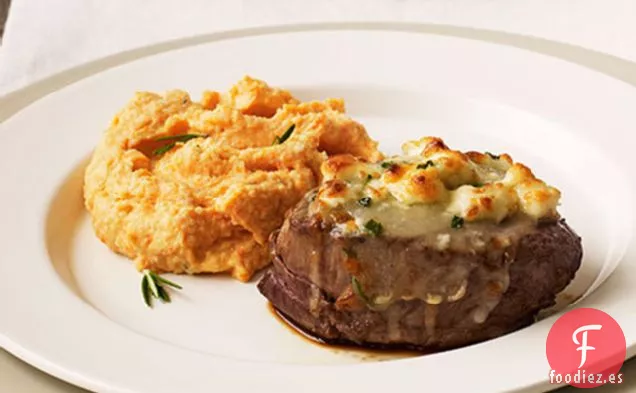 Filetes de Lomo de Ternera Con Costra de Queso