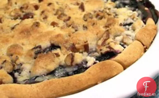 Pastel Crujiente de Natillas Azul Verdadero