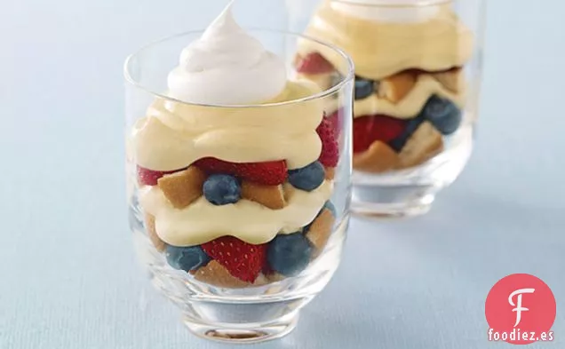 Parfaits de Tarta de Queso de Bayas