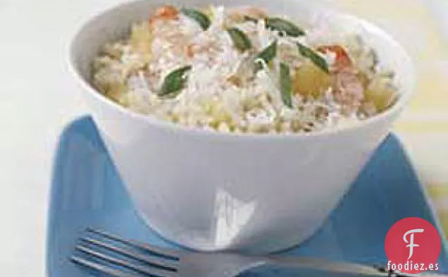 Piña Colada de Camarones y Arroz