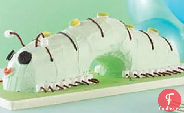 Pastel de Oruga en Espiral de Gelatina