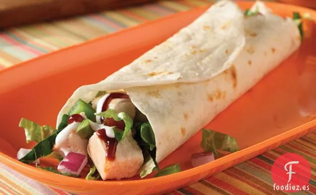 Envolturas de Ensalada de Pollo a la Barbacoa