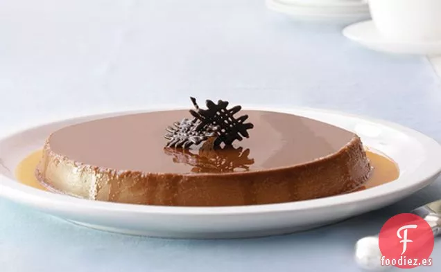 Flan de Tarta de Queso y Chocolate