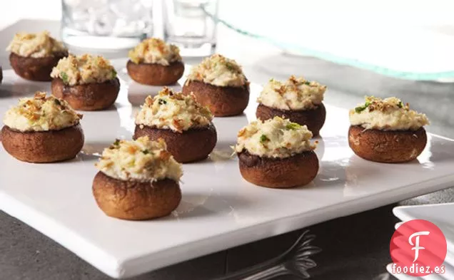Setas Rellenas de Carne de Cangrejo