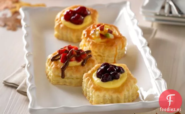 Mini Pastel de Queso con Manzana y Caramelo