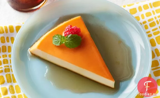 Flan de Queso Crema Sin Horno