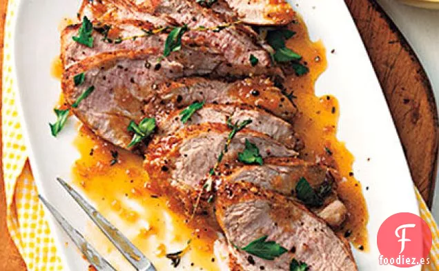 Lomo de Cerdo de Jengibre y Naranja