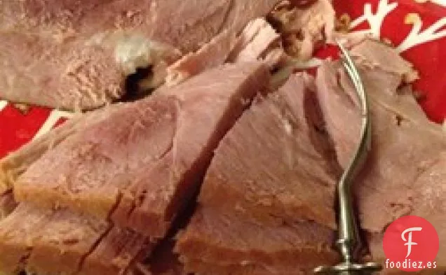 Jamón Al Horno con Ajo