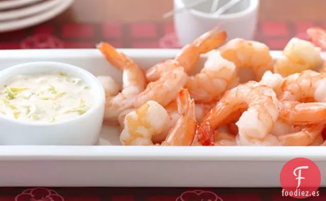 Plato de Cóctel de Camarones Entretenido