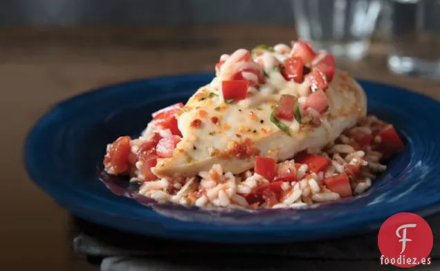 Sartén de Pollo con Bruschetta