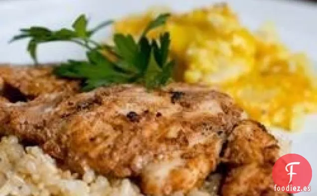 Muslos de Pollo A La Parrilla Tandoori