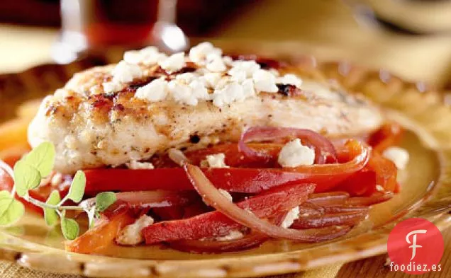 Pollo Feta y Verduras