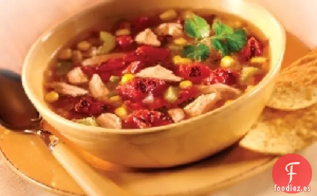 Sopa de Tortilla de Tomate Asado