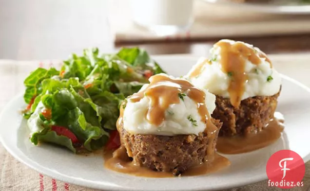 Pastel de Carne de Lata de Panecillos con Tapa de Patata