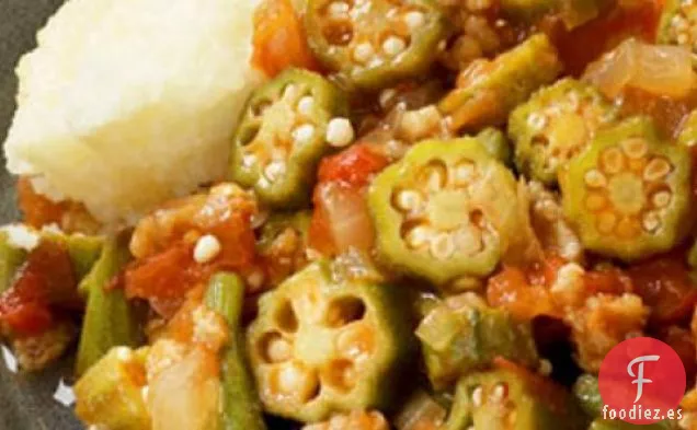 Receta De Okra Y Tomates Guisados