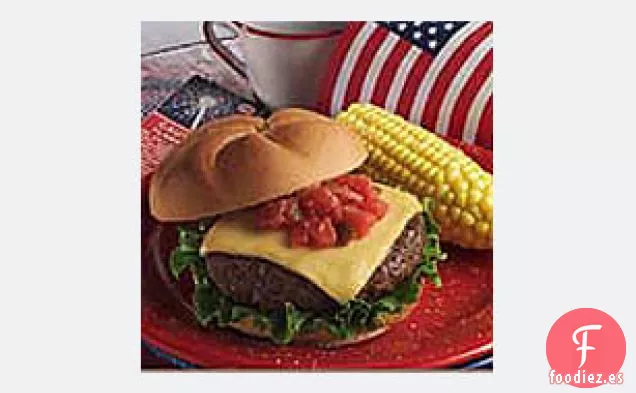 Hamburguesas con Queso y Tacos a La Parrilla