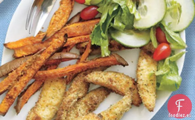Patatas Fritas De Pescado Y Batata Al Horno