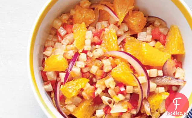 Salsa de Naranja Ahumada y Jícama