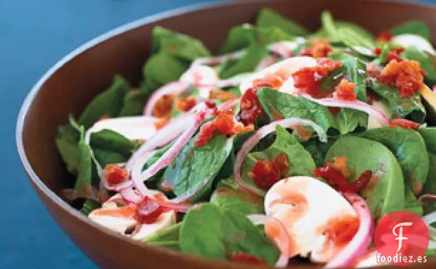 Ensalada Tibia de Espinacas y Tocino