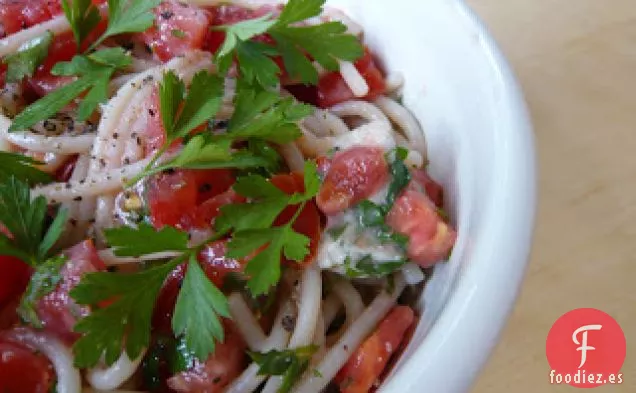 Pasta Fresca De Tomate Y Gorgonzola