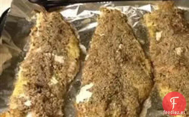 Trucha con Costra de Nuez