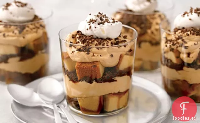 Parfaits de Tiramisú de Macchiato y Caramelo