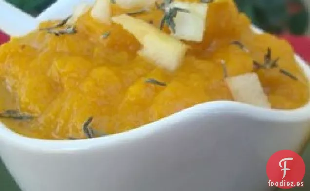 Sopa de Calabaza y Manzana