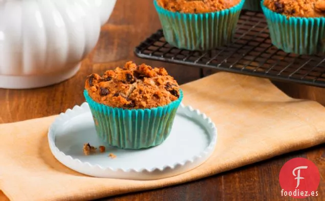 Muffins de Plátano y Galletas con Chispas de Chocolate