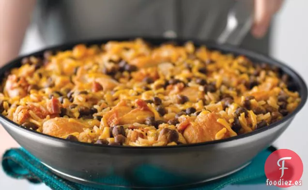 Cena con Sartén de Pollo y Guisantes