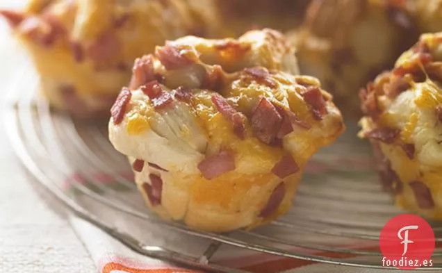 Horneados de Burbujas de Jamón con Queso