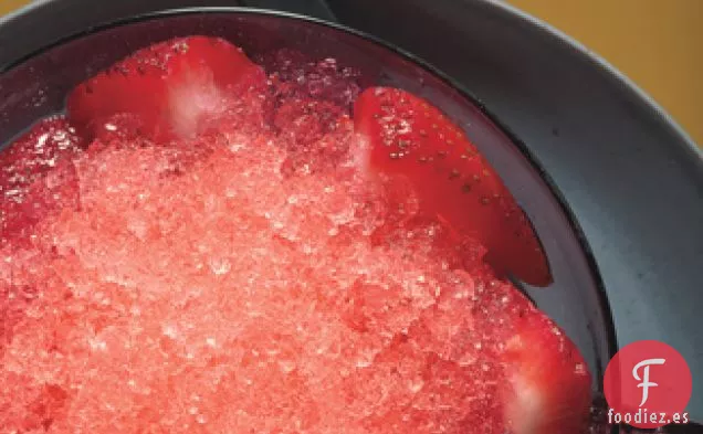 Granizado De Sandía Con Fresas Con Jengibre
