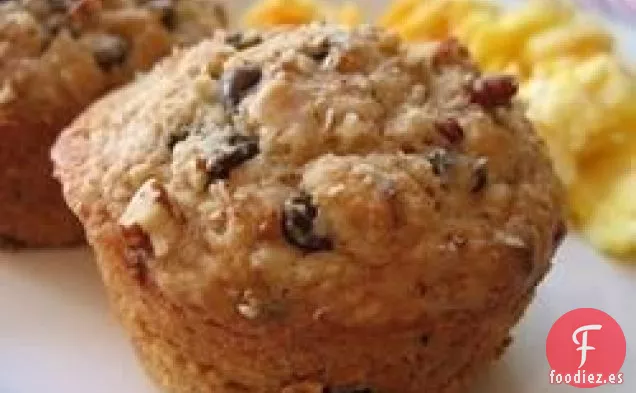 Muffins de Avena con Chispas de Chocolate