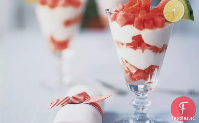 Parfaits de Sandía y Mascarpone