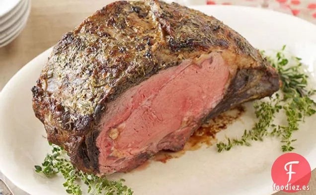 Costilla de Primera Calidad con Costra de Ajo y Hierbas