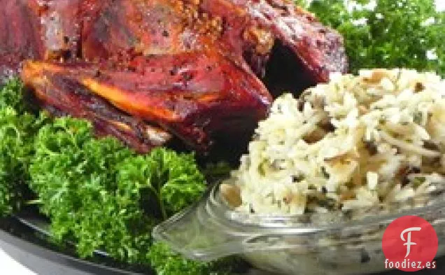 Pato Perdigón con Relleno de Arroz Salvaje y Arroz Integral