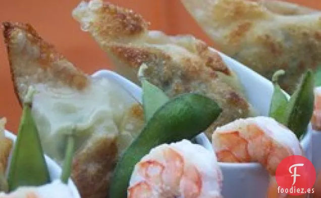 Albóndigas de Camarones y Edamame