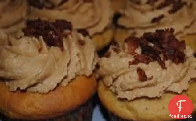 Cupcake de Tocino con Mantequilla de Maní