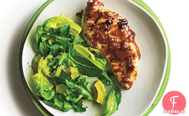 Pollo a la Parrilla con Mantequilla de Melocotón Bourbon