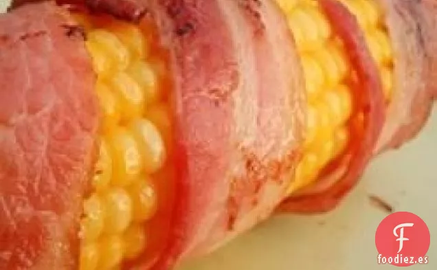 Maíz con Tocino y Chile en Polvo