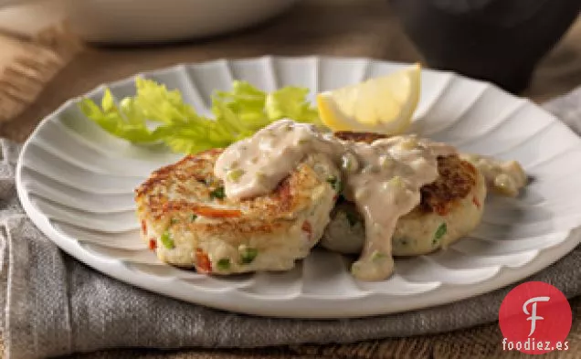 Pasteles de Cangrejo con Remoulade Salado