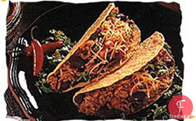 Tacos Fáciles de Pollo y Arroz