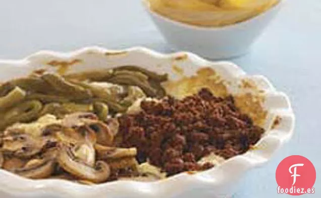 Salsa de Queso con Chorizo y Champiñones Picantes