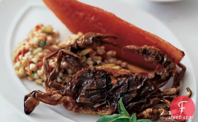 Cangrejos de Concha Blanda con Ensalada de Farro