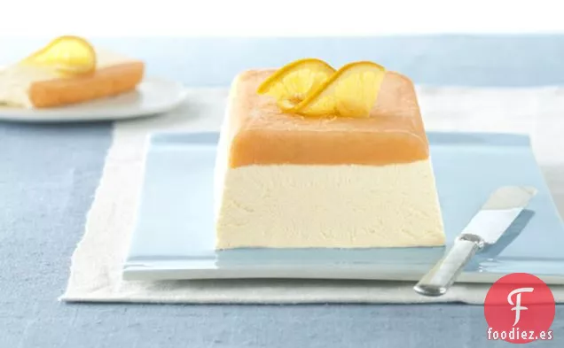 Postre en Capas de Crema de Naranja Helada