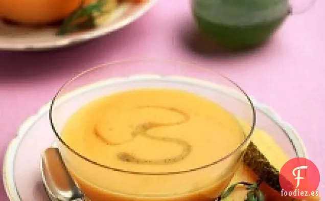 Sopa De Melón Frío Con Jarabe De Estragón