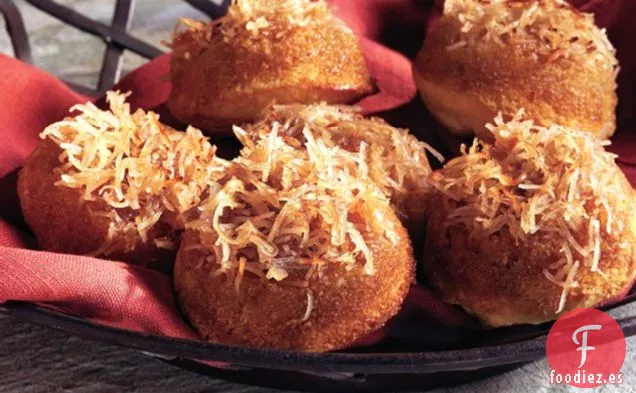 Muffins de Maíz de Arce y Coco Invertidos
