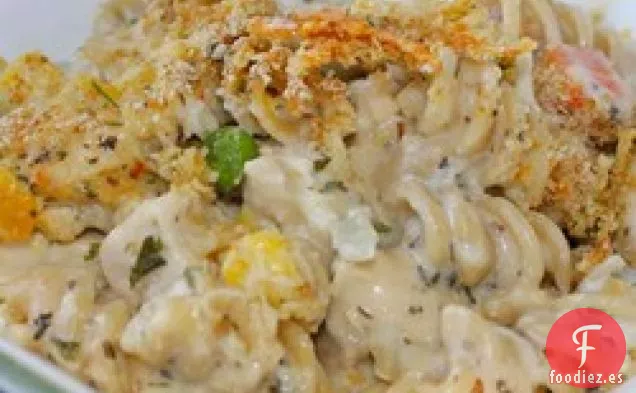 Cazuela de Pollo y Pasta con Verduras Mixtas