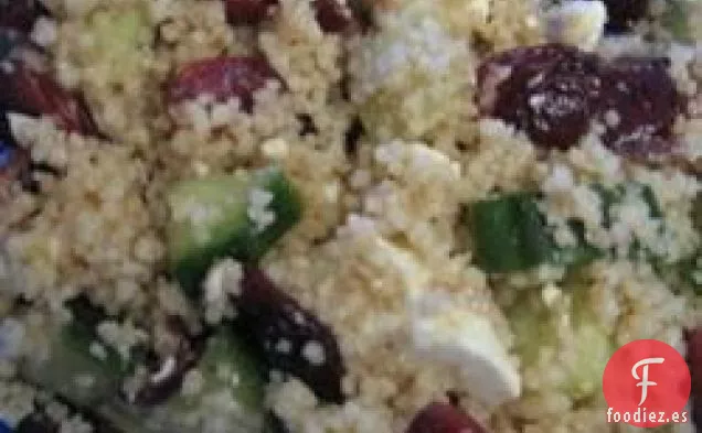 Ensalada de Cuscús, Arándanos y queso Feta